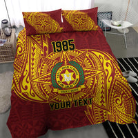 Personalised Tonga Vava'u High School Bedding Set Since 1985 Special Kupesi Pattern LT9 - Polynesian Pride