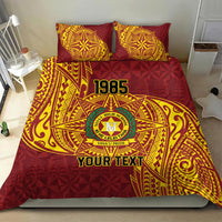 Personalised Tonga Vava'u High School Bedding Set Since 1985 Special Kupesi Pattern LT9 - Polynesian Pride