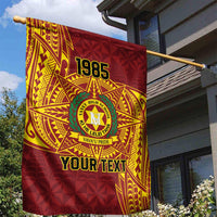 Personalised Tonga Vava'u High School Garden Flag Since 1985 Special Kupesi Pattern LT9 - Polynesian Pride