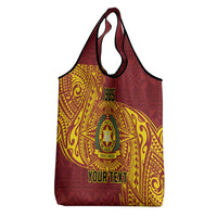 Personalised Tonga Vava'u High School Grocery Bag Since 1985 Special Kupesi Pattern LT9 - Polynesian Pride