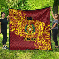 Personalised Tonga Vava'u High School Quilt Since 1985 Special Kupesi Pattern LT9 - Polynesian Pride