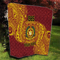 Personalised Tonga Vava'u High School Quilt Since 1985 Special Kupesi Pattern LT9 - Polynesian Pride