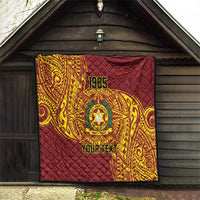 Personalised Tonga Vava'u High School Quilt Since 1985 Special Kupesi Pattern LT9 - Polynesian Pride