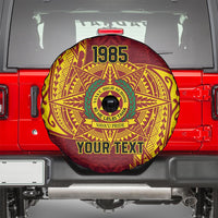 Personalised Tonga Vava'u High School Spare Tire Cover Since 1985 Special Kupesi Pattern LT9 - Polynesian Pride