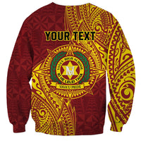 Personalised Tonga Vava'u High School Sweatshirt Since 1985 Special Kupesi Pattern LT9 - Polynesian Pride