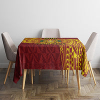 Personalised Tonga Vava'u High School Tablecloth Since 1985 Special Kupesi Pattern LT9 - Polynesian Pride