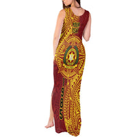 Personalised Tonga Vava'u High School Tank Maxi Dress Since 1985 Special Kupesi Pattern LT9 - Polynesian Pride