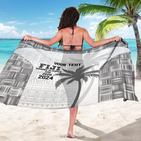 Custom Fiji Rugby Sarong History Champions World Cup 7s - White