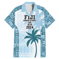 Custom Fiji Rugby Family Matching Mermaid Dress and Hawaiian Shirt History Champions World Cup 7s - Bllue