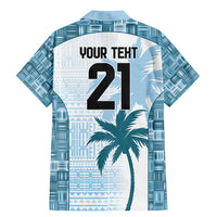 Custom Fiji Rugby Family Matching Mermaid Dress and Hawaiian Shirt History Champions World Cup 7s - Bllue