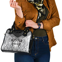Custom Rugby New Zealand Black Fern Shoulder Handbag Niho Taniwha Inspired