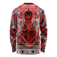 Aotearoa Iwi Ngapuhi Long Sleeve Shirt Maori Wharenui House Tribal Pattern LT9 - Polynesian Pride