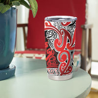 Aotearoa Iwi Ngapuhi Tumbler Cup Maori Wharenui House Tribal Pattern LT9 - Polynesian Pride