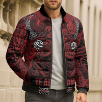 Aotearoa Iwi Te Arawa Bomber Puffer Jacket Maori Wharenui House Tribal Pattern LT9 - Polynesian Pride