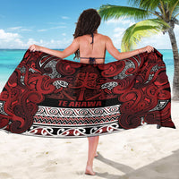 Aotearoa Iwi Te Arawa Sarong Maori Wharenui House Tribal Pattern LT9 - Polynesian Pride