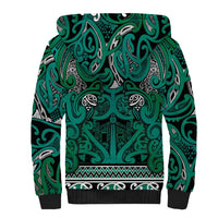 Aotearoa Iwi Ngai Tahu Sherpa Hoodie Maori Wharenui House Tribal Pattern LT9 - Polynesian Pride