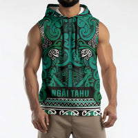 Aotearoa Iwi Ngai Tahu Sleeveless Hoodie Maori Wharenui House Tribal Pattern LT9 - Polynesian Pride