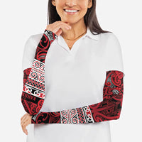 Aotearoa Iwi Ngati Kahungunu Arm Sleeves Maori Wharenui House Tribal Pattern LT9 - Polynesian Pride