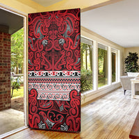 Aotearoa Iwi Ngati Kahungunu Door Cover Maori Wharenui House Tribal Pattern LT9 - Polynesian Pride