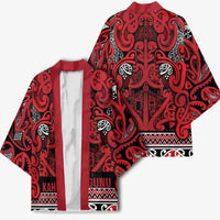 Aotearoa Iwi Ngati Kahungunu Kimono Maori Wharenui House Tribal Pattern LT9 - Polynesian Pride