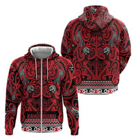 Aotearoa Iwi Ngati Kahungunu Zip Hoodie Maori Wharenui House Tribal Pattern LT9 - Polynesian Pride