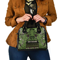 Aotearoa Iwi Ngati Raukawa Shoulder Handbag Maori Wharenui House Tribal Pattern LT9 - Polynesian Pride