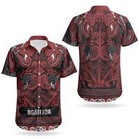 Aotearoa Iwi Ngati Toa Couples Matching Summer Maxi Dress and Hawaiian Shirt Maori Wharenui House Tribal Pattern LT9 - Polynesian Pride