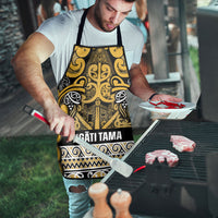 Aotearoa Iwi Ngāti Tama ki Te Waipounamu Trust Apron Maori Wharenui House Tribal Pattern LT9 - Polynesian Pride