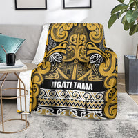 Aotearoa Iwi Ngāti Tama ki Te Waipounamu Trust Blanket Maori Wharenui House Tribal Pattern LT9 - Polynesian Pride