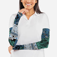 Aotearoa Iwi Ngati Mutunga Arm Sleeves Maori Wharenui House Tribal Pattern LT9 - Polynesian Pride