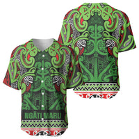 Aotearoa Iwi Ngati Maru Hauraki Baseball Jersey Maori Wharenui House Tribal Pattern LT9 - Polynesian Pride