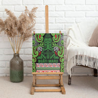 Aotearoa Iwi Ngati Maru Hauraki Canvas Wall Art Maori Wharenui House Tribal Pattern LT9 - Polynesian Pride