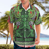 Aotearoa Iwi Ngati Maru Hauraki Hawaiian Shirt Maori Wharenui House Tribal Pattern LT9 - Polynesian Pride