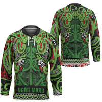 Aotearoa Iwi Ngati Maru Hauraki Hockey Jersey Maori Wharenui House Tribal Pattern LT9 - Polynesian Pride