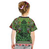 Aotearoa Iwi Ngati Maru Hauraki Kid T Shirt Maori Wharenui House Tribal Pattern LT9 - Polynesian Pride
