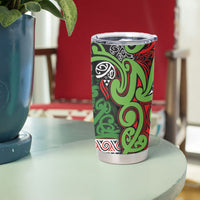 Aotearoa Iwi Ngati Maru Hauraki Tumbler Cup Maori Wharenui House Tribal Pattern LT9 - Polynesian Pride