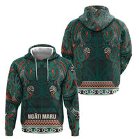 Aotearoa Iwi Ngāti Maru Taranaki Hoodie Maori Wharenui House Tribal Pattern LT9 - Polynesian Pride