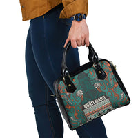 Aotearoa Iwi Ngāti Maru Taranaki Shoulder Handbag Maori Wharenui House Tribal Pattern LT9 - Polynesian Pride
