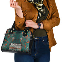 Aotearoa Iwi Ngāti Maru Taranaki Shoulder Handbag Maori Wharenui House Tribal Pattern LT9 - Polynesian Pride
