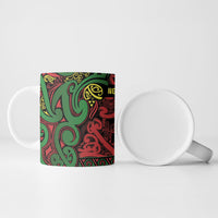 Aotearoa Iwi Ngati Hine Ceramic Mug Maori Wharenui House Tribal Pattern LT9 - Polynesian Pride