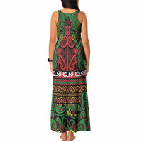 Aotearoa Iwi Ngati Hine Tank Maxi Dress Maori Wharenui House Tribal Pattern LT9 - Polynesian Pride