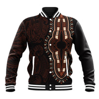 Africa Dashiki Baseball Jacket African Tribal Art Mixed Polynesian Tattoo Red Color Unique LT9 Unisex Red - Polynesian Pride