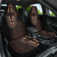 Africa Dashiki Car Seat Cover African Tribal Art Mixed Polynesian Tattoo Red Color Unique LT9 One Size Red - Polynesian Pride