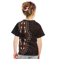Africa Dashiki Kid T Shirt African Tribal Art Mixed Polynesian Tattoo Red Color Unique LT9 - Polynesian Pride