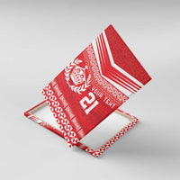 Custom Mate Ma'a Tonga Heritage Canvas Wall Art Pacific Tribal Rugby Red Edition LT9 With Frame Red - Polynesian Pride