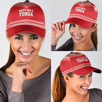 Custom Mate Ma'a Tonga Heritage Classic Cap Pacific Tribal Rugby Red Edition LT9 - Polynesian Pride