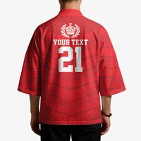 Custom Mate Ma'a Tonga Heritage Kimono Pacific Tribal Rugby Red Edition - Polynesian Pride