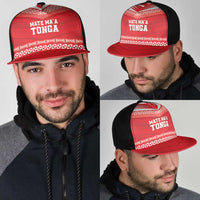 Mate Ma'a Tonga Heritage Mesh Trucker Cap Pacific Tribal Rugby Red Edition LT9 - Polynesian Pride