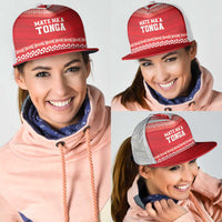 Mate Ma'a Tonga Heritage Mesh Trucker Cap Pacific Tribal Rugby Red Edition LT9 - Polynesian Pride