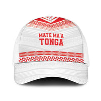Mate Ma'a Tonga Heritage Baseball Net Cap Pacific Tribal Rugby White Edition LT9 One Size White White - Polynesian Pride